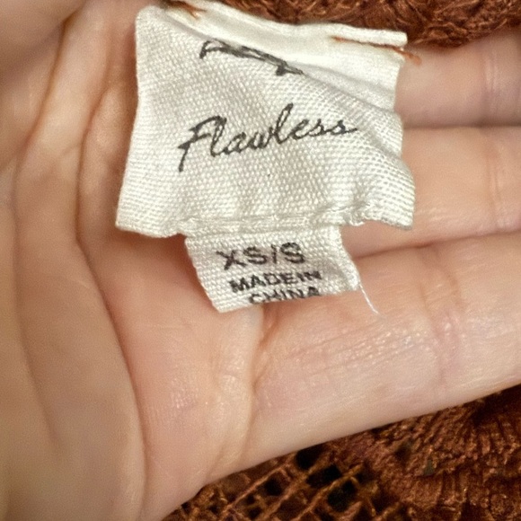 Rust Lace Camisole with Fringe - Picture 2 of 2